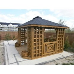 Gazebo Staropolska 1 rectangular 4 x 4 m 16 m2
