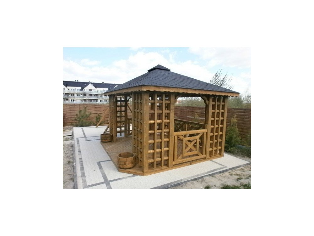 Gazebo Staropolska 1 rectangular 4 x 4 m 16 m2