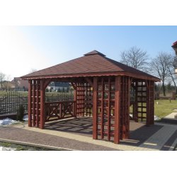 Gazebo Staropolska 1 rectangular 4 x 4 m 16 m2