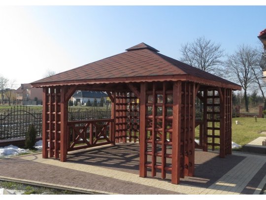 Gazebo Staropolska 1 rectangular 4 x 4 m 16 m2