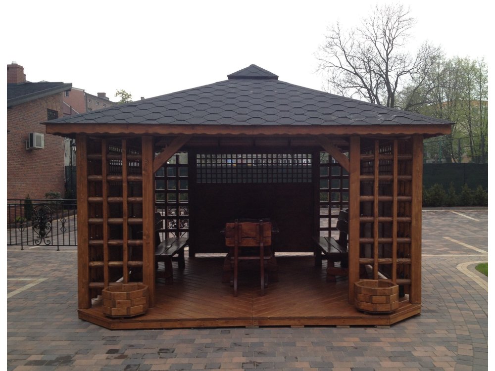 Gazebo Staropolska 2 rectangular 4 x 3 m 12 m2