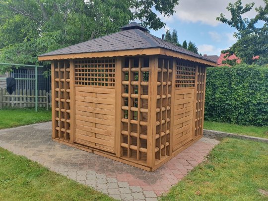 Gazebo Staropolska 2 rectangular 4 x 3 m 12 m2
