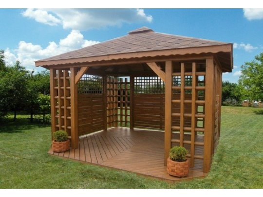 Pavillon Staropolska 2 rechteckig 4 ​​x 4 m 16 m2