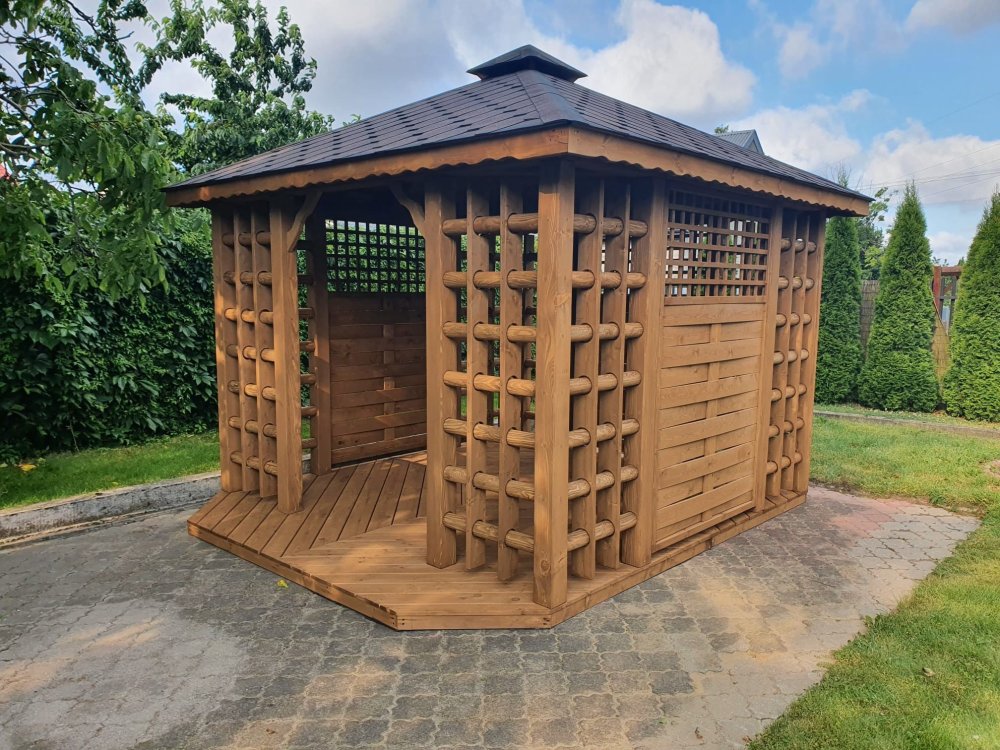 Gazebo Staropolska 2 rectangular 4 x 4 m 16 m2