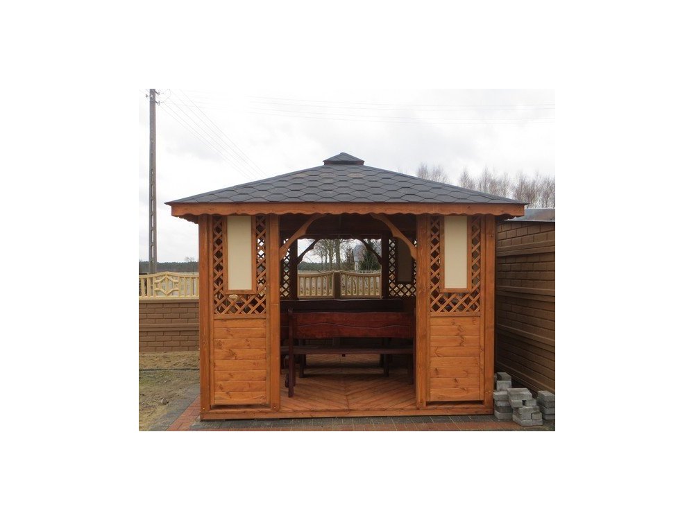 Rechteckiger Pavillon P1 3 x 3 m 9 m2