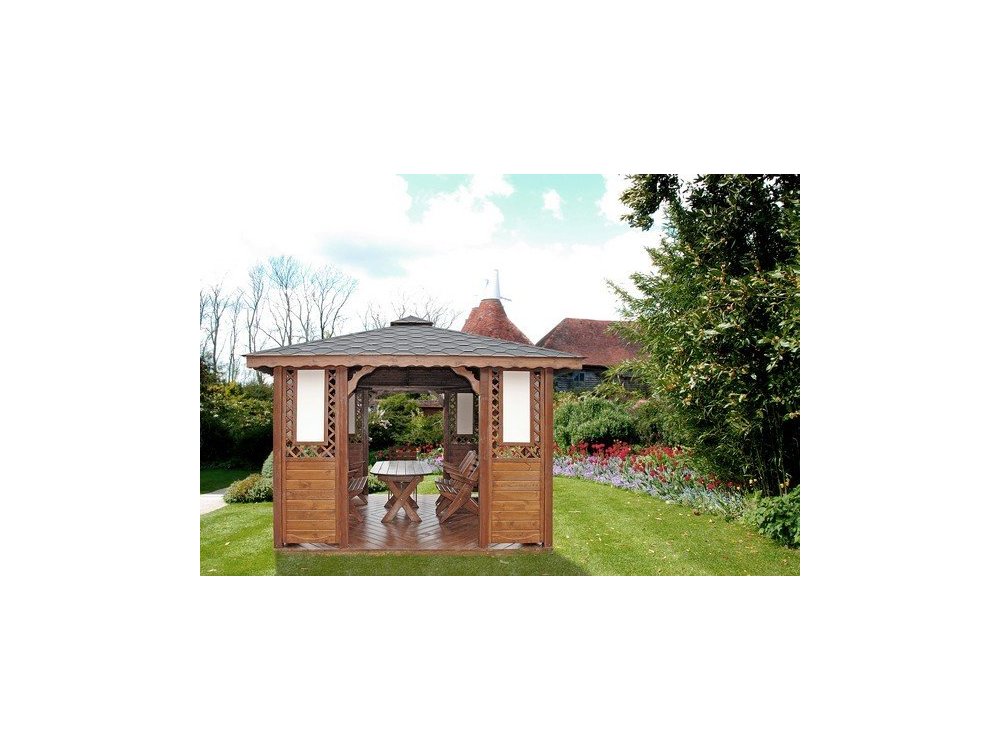 Rechteckiger Pavillon P1 4 x 3 m 12 m2