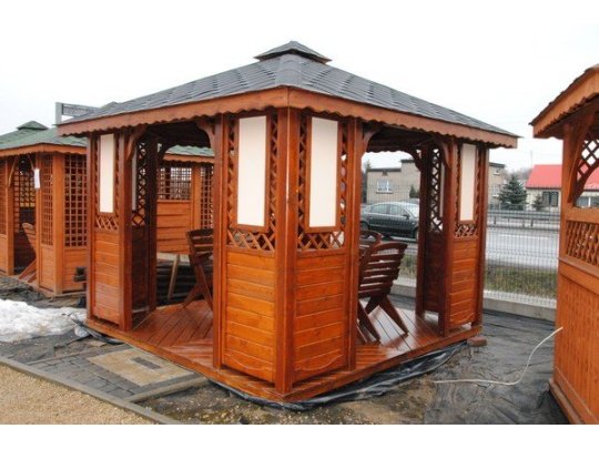 Rechteckiger Pavillon P1 4 x 3 m 12 m2