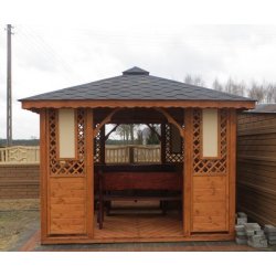 Rechteckiger Pavillon P1 4 x 3 m 12 m2