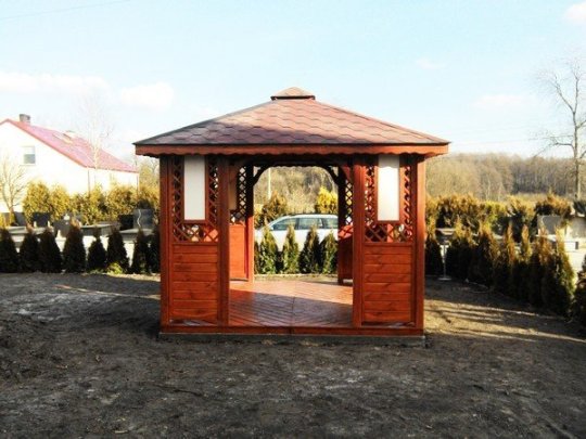 Rechteckiger Pavillon P1 4 x 4 m 16 m2