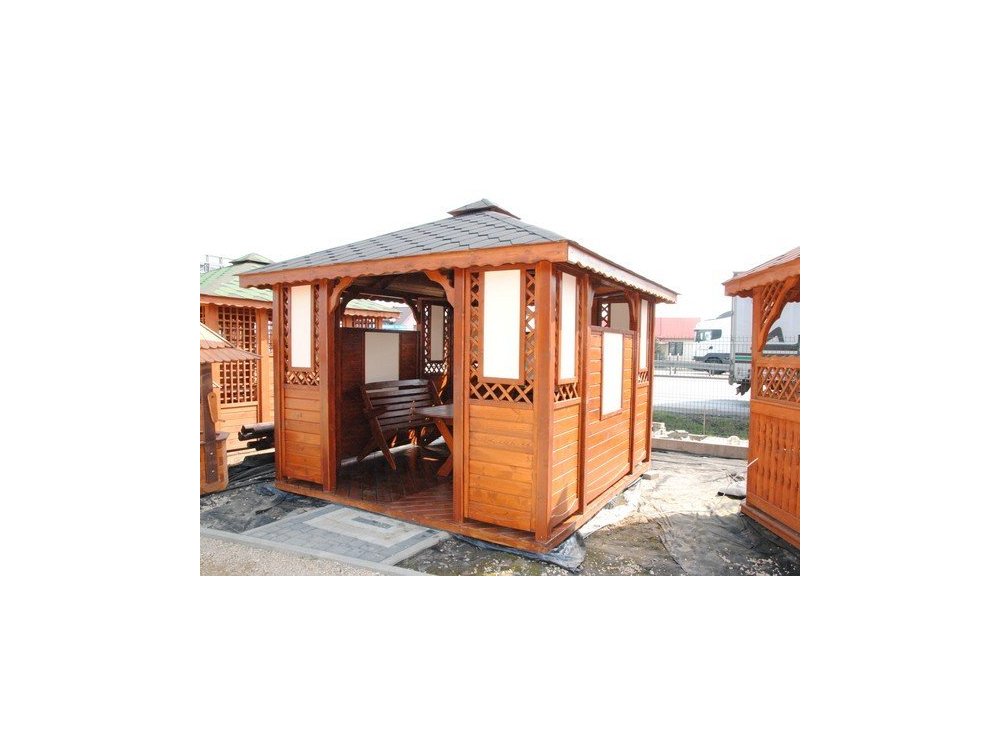 Rechteckiger Pavillon P1a 3 x 3 m 9m2