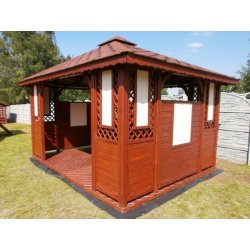 Rechteckiger Pavillon P1a 4 x 3 m 12 m2