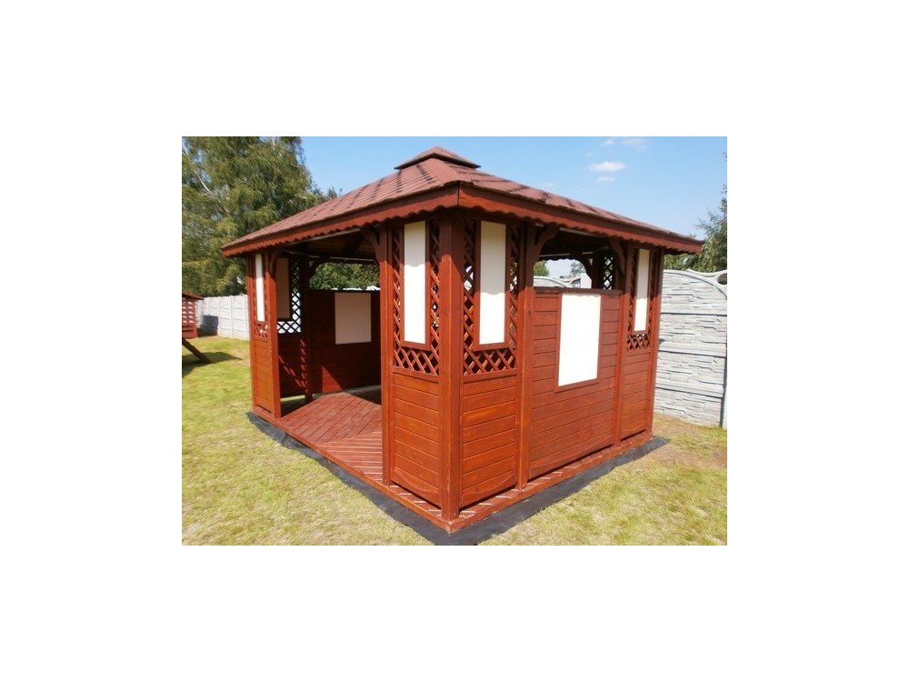 Rechteckiger Pavillon P1a 4 x 3 m 12 m2