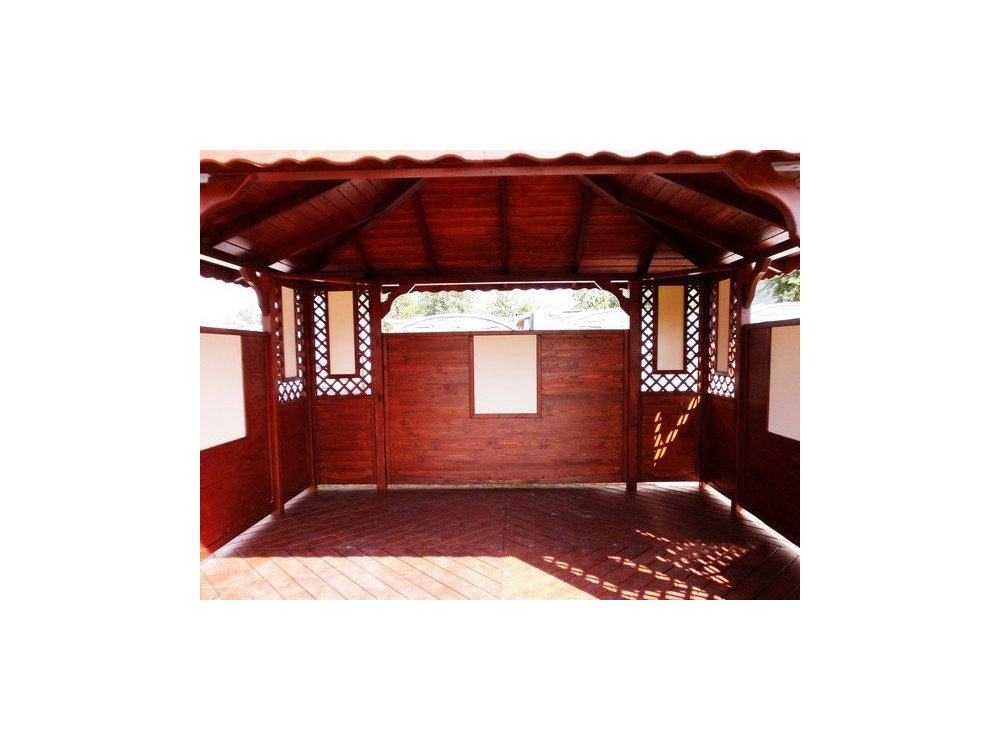 Rechteckiger Pavillon P1a 4 x 3 m 12 m2