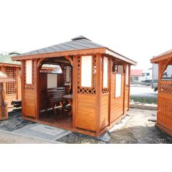 Rechteckiger Pavillon P1a 4 x 4 m 16 m2