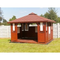 Rechteckiger Pavillon P1a 4 x 4 m 16 m2