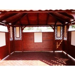 Rechteckiger Pavillon P1a 4 x 4 m 16 m2