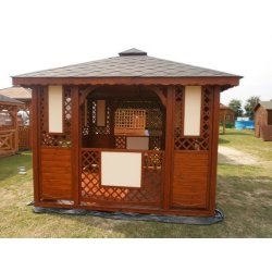 Rechteckiger Pavillon P1b 3 x 3 m 9 m2