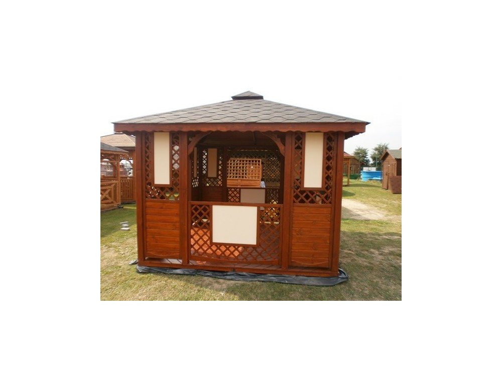 Rechteckiger Pavillon P1b 3 x 3 m 9 m2