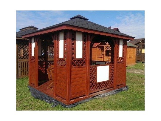 Rechteckiger Pavillon P1b 3 x 3 m 9 m2