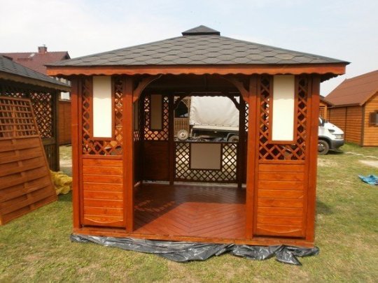 Rechteckiger Pavillon P1b 4 x 3 m 12 m2