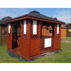 Rechteckiger Pavillon P1b 4 x 3 m 12 m2