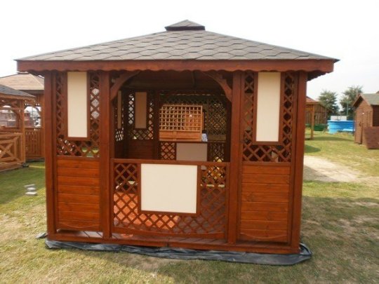 Rectangular gazebo P1b 4 x 4 m 16 m2