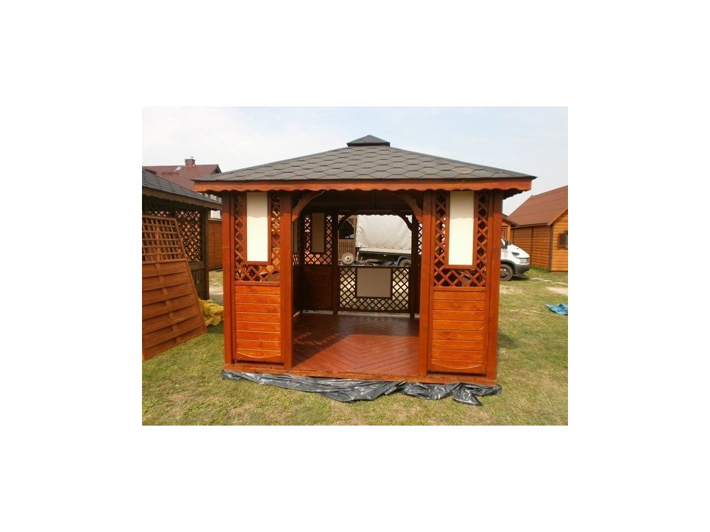 Rectangular gazebo P1b 4 x 4 m 16 m2