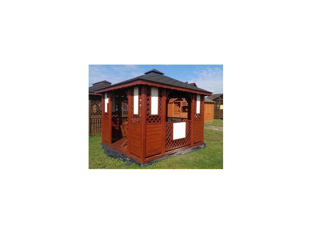 Rechteckiger Pavillon P1b 4 x 4 m 16 m2