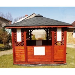 Rectangular gazebo P1c 4 x 3 m 12 m2