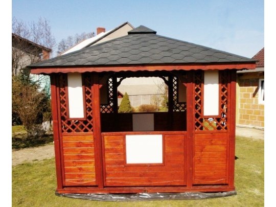 Rechteckiger Pavillon P1c 4 x 3 m 12 m2