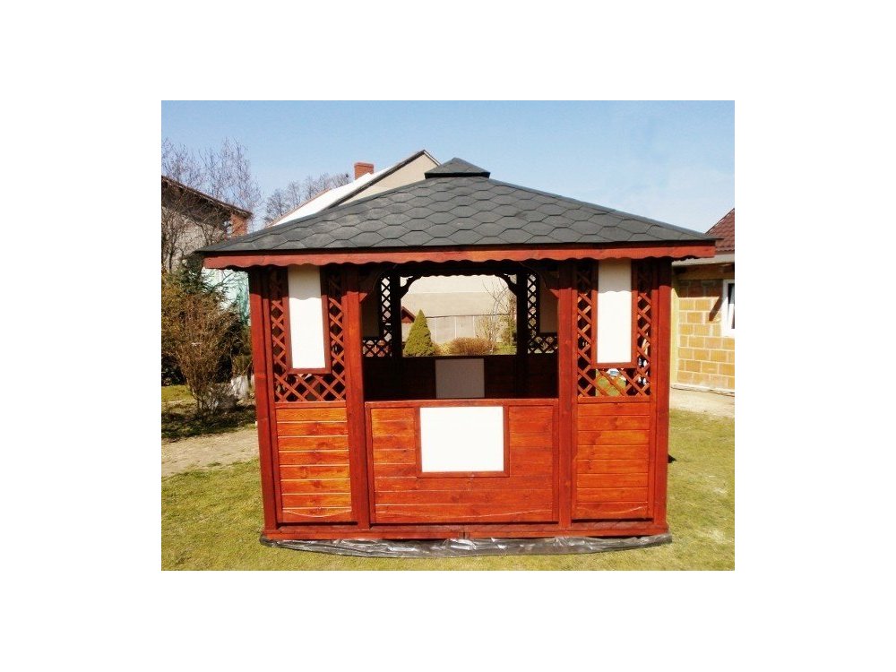 Rectangular gazebo P1c 4 x 3 m 12 m2