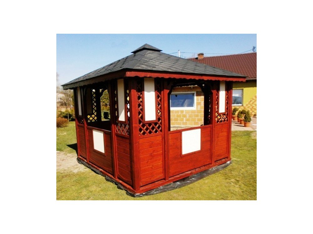 Rectangular gazebo P1c 4 x 3 m 12 m2