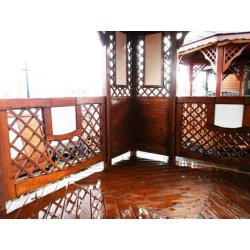 Rechteckiger Pavillon P1d 4 x 3 m 12 m2