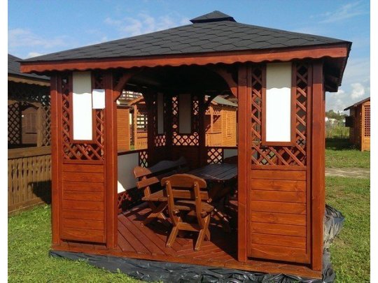 Rectangular gazebo P1d 4 x 4 m 16 m2