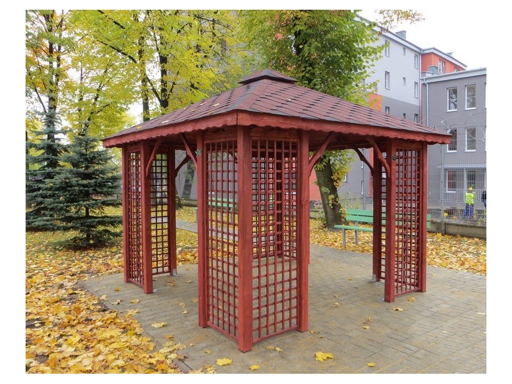 Rechteckiger Pavillon P2 3 x 3 m 9 m2