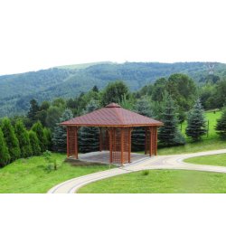 Rectangular gazebo P2 3 x 3 m 9 m2