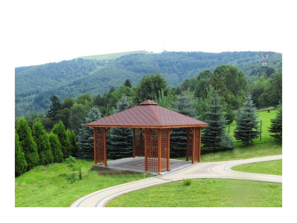 Rechteckiger Pavillon P2 3 x 3 m 9 m2