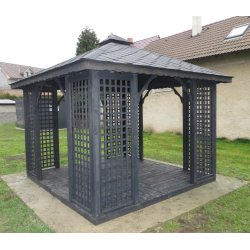 Rechteckiger Pavillon P2 3 x 3 m 9 m2