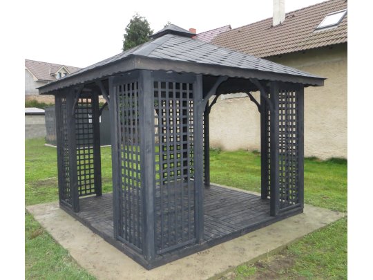 Rechteckiger Pavillon P2 3 x 3 m 9 m2