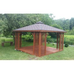 Rechteckiger Pavillon P2 3 x 3 m 9 m2