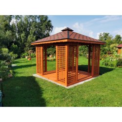 Rechteckiger Pavillon P2 3 x 3 m 9 m2