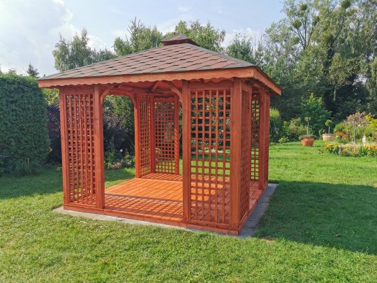 Rechteckiger Pavillon P2 3 x 3 m 9 m2