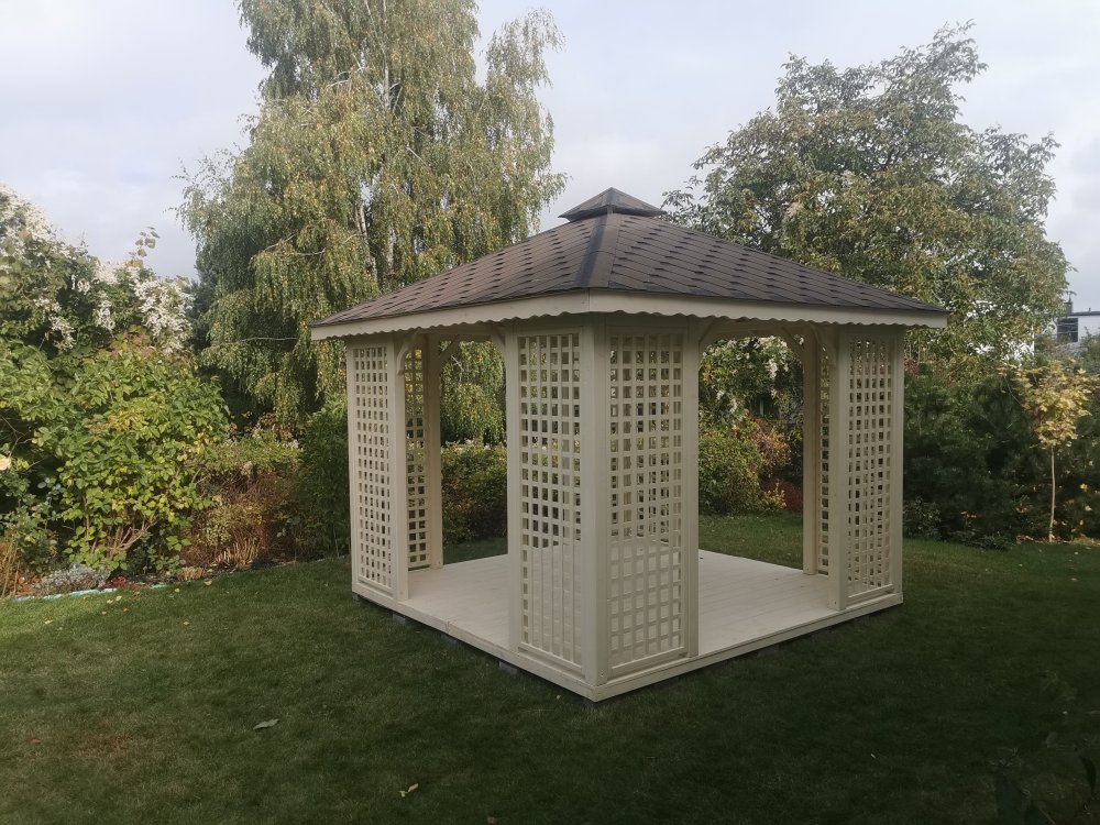 Rechteckiger Pavillon P2 3 x 3 m 9 m2