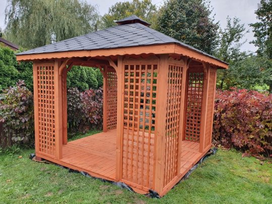 Rechteckiger Pavillon P2 3 x 3 m 9 m2