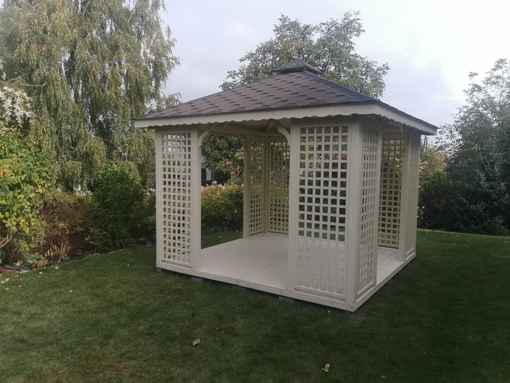 Rechteckiger Pavillon P2 4 x 3 m 12 m2