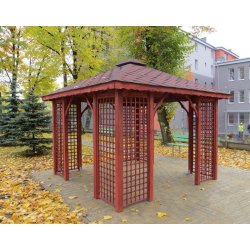 Rechteckiger Pavillon P2 4 x 4 m 16 m2