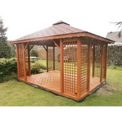 Rechteckiger Pavillon P2 4 x 4 m 16 m2