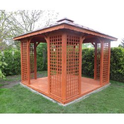 Rechteckiger Pavillon P2 4 x 4 m 16 m2