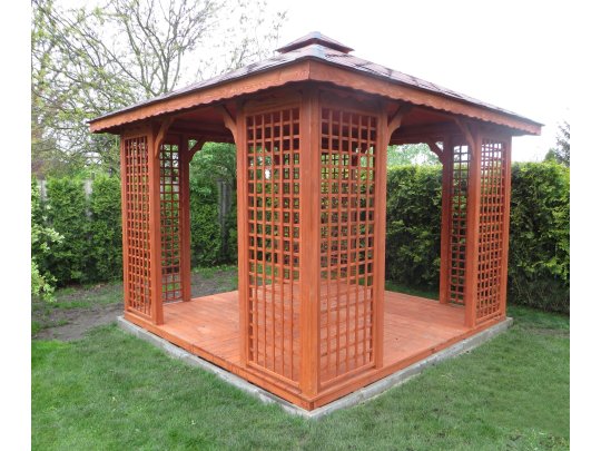 Rechteckiger Pavillon P2 4 x 4 m 16 m2