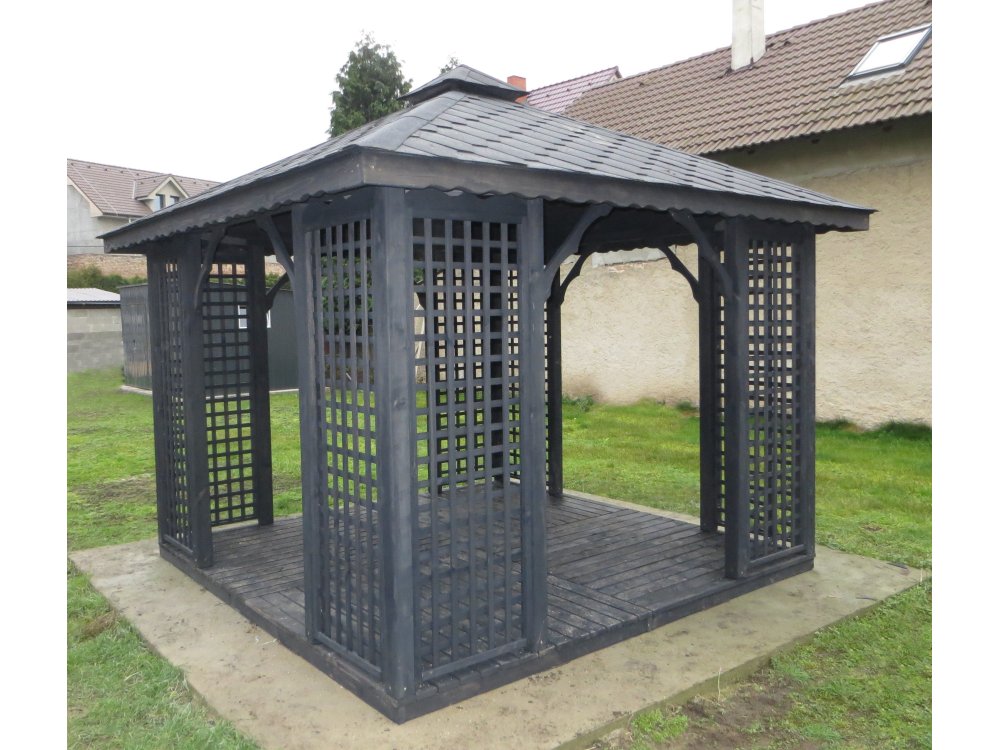 Rechteckiger Pavillon P2 4 x 4 m 16 m2